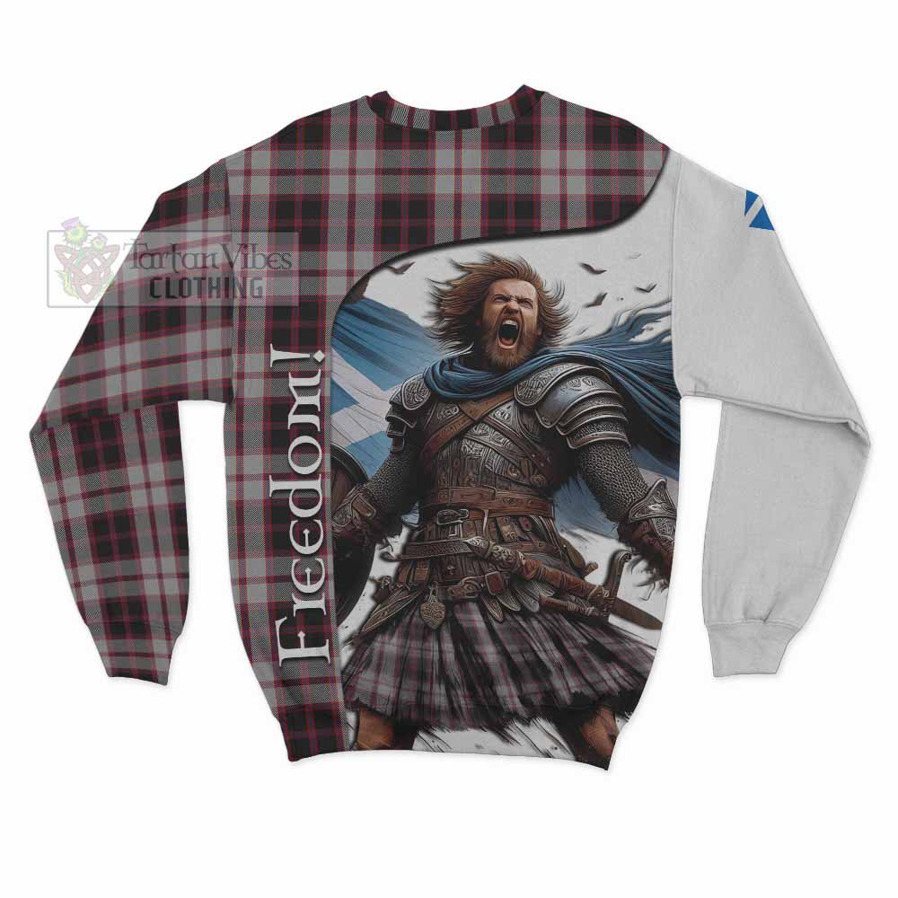 Tartan Vibes Clothing MacPherson (McPherson) Crest Tartan Sweatshirt Inspired by the Freedom of Scottish Warrior