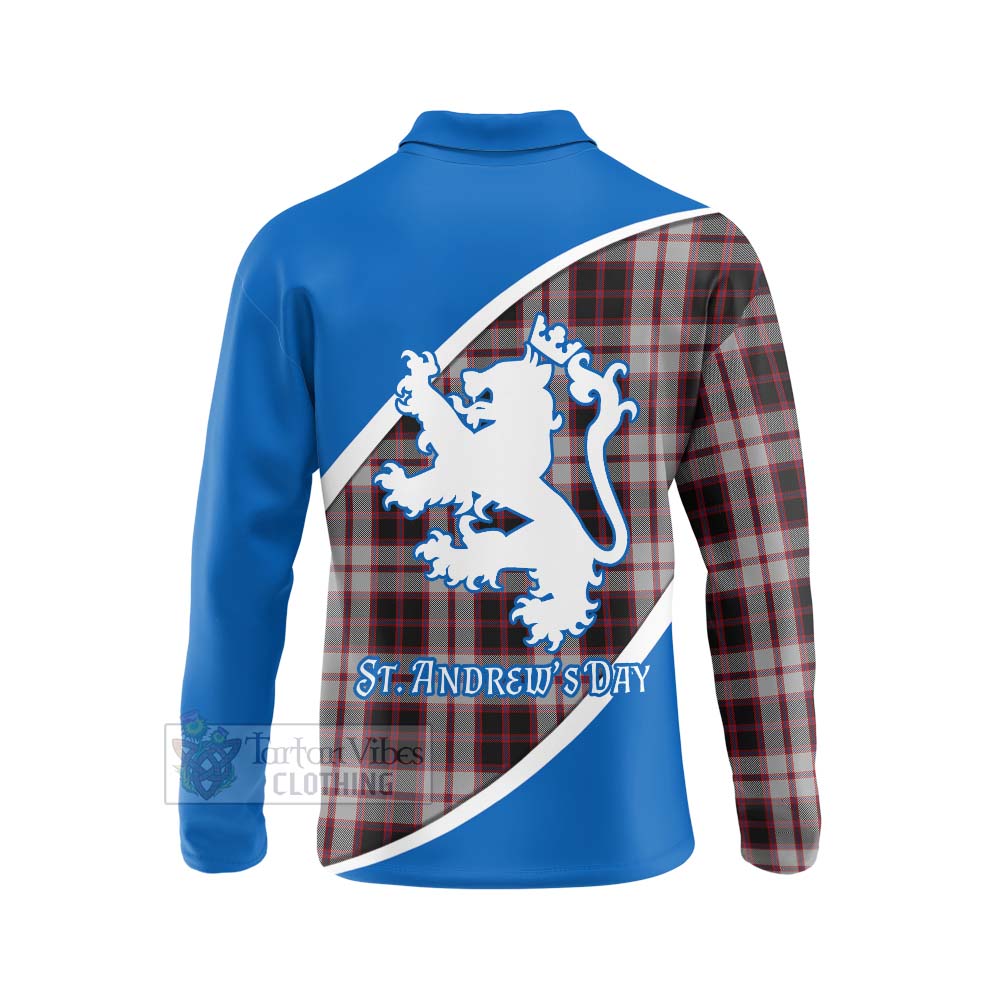 Tartan Vibes Clothing MacPherson (McPherson) Family Crest Tartan Long Sleeve Polo Shirt Celebrate Saint Andrew's Day in Style