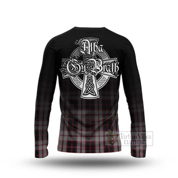 MacPherson (McPherson) Tartan Long Sleeve T-Shirt Featuring Alba Gu Brath Family Crest Celtic Inspired