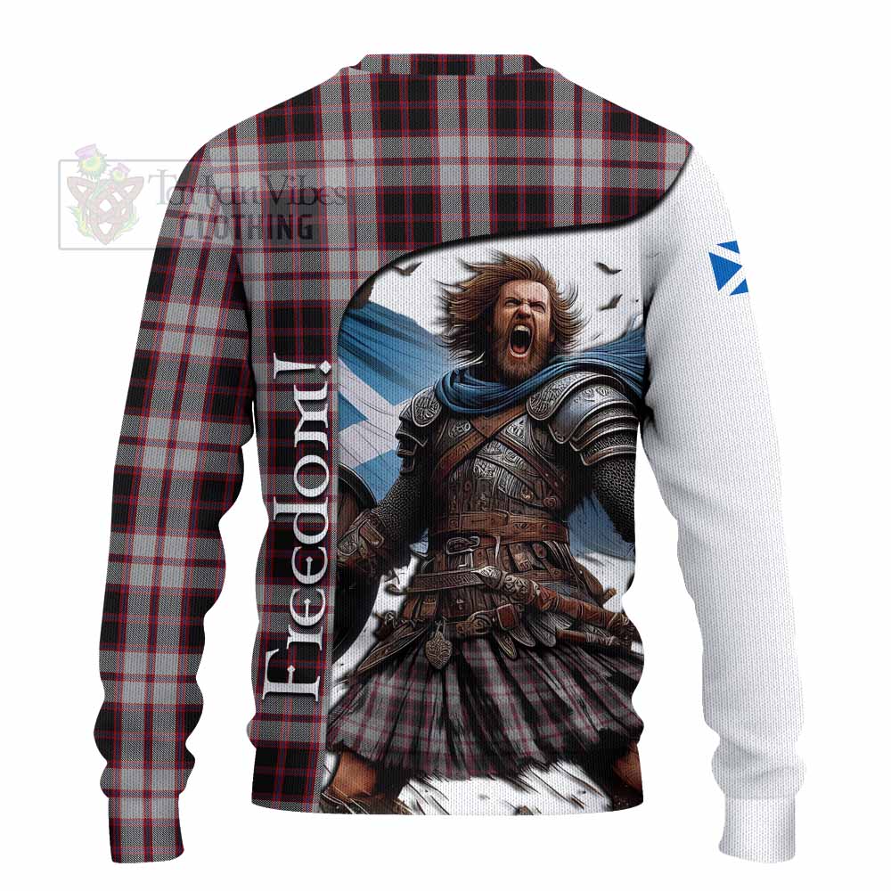 Tartan Vibes Clothing MacPherson (McPherson) Crest Tartan Knitted Sweater Inspired by the Freedom of Scottish Warrior