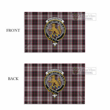 MacPherson (McPherson) Tartan House Flag with Family Crest