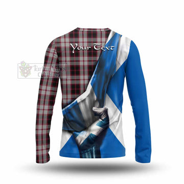 MacPherson (McPherson) Tartan Long Sleeve T-Shirt with Family Crest Scotland Patriotic Style