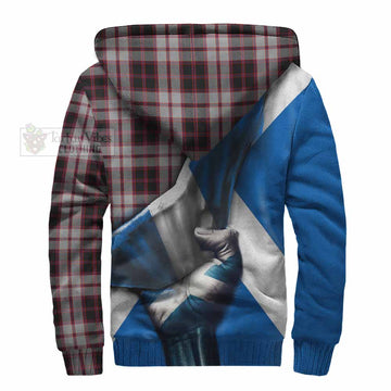 MacPherson (McPherson) Tartan Sherpa Hoodie with Family Crest Scotland Patriotic Style