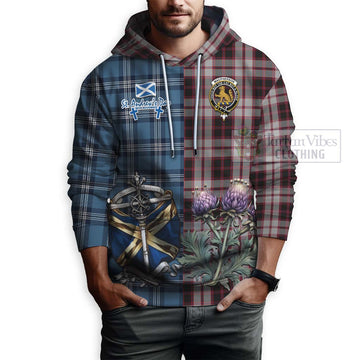 MacPherson (McPherson) Tartan Hoodie Happy St. Andrew's Day Half Tartan Style