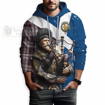 MacPherson (McPherson) Tartan Hoodie with Family Crest Scottish Bagpiper Vibes