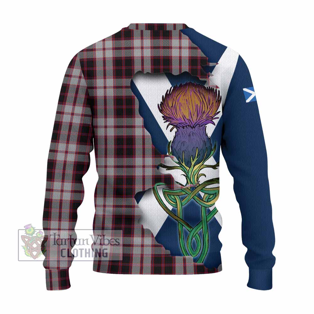 MacPherson (McPherson) Tartan Family Crest Knitted Sweater Scottish Thistle Celtic Inspired - Tartan Vibes Clothing