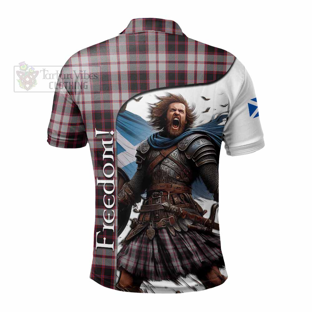 Tartan Vibes Clothing MacPherson (McPherson) Crest Tartan Polo Shirt Inspired by the Freedom of Scottish Warrior