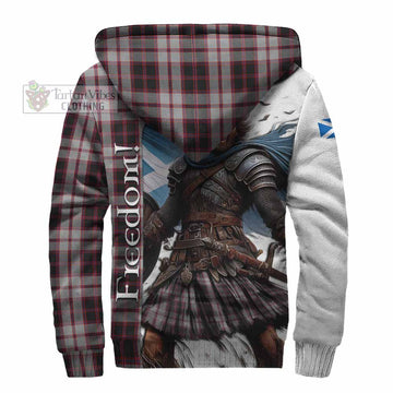 MacPherson (McPherson) Crest Tartan Sherpa Hoodie Inspired by the Freedom of Scottish Warrior