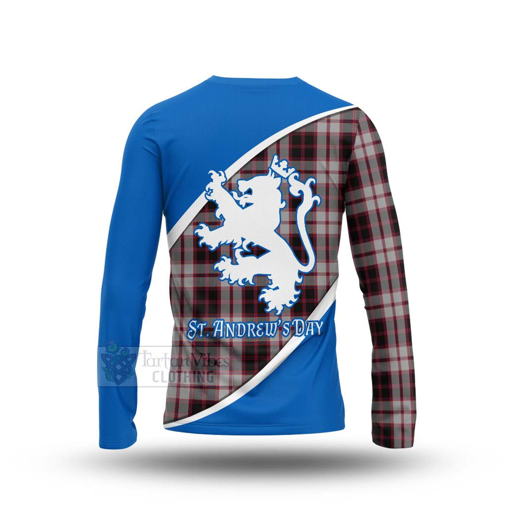 Tartan Vibes Clothing MacPherson (McPherson) Family Crest Tartan Long Sleeve T-Shirt Celebrate Saint Andrew's Day in Style