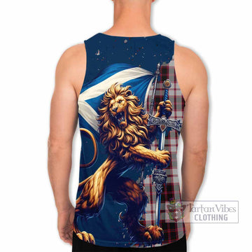 MacPherson (McPherson) Tartan Family Crest Men's Tank Top with Scottish Majestic Lion