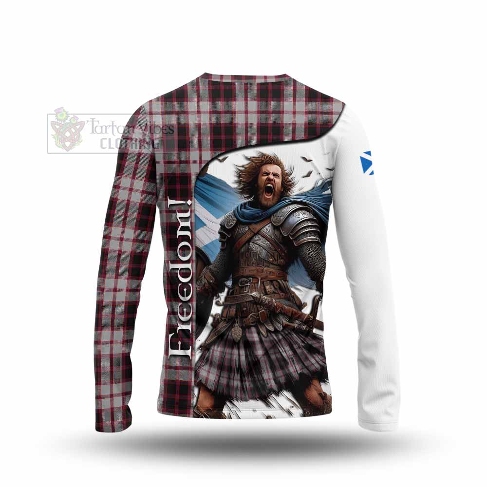 Tartan Vibes Clothing MacPherson (McPherson) Crest Tartan Long Sleeve T-Shirt Inspired by the Freedom of Scottish Warrior