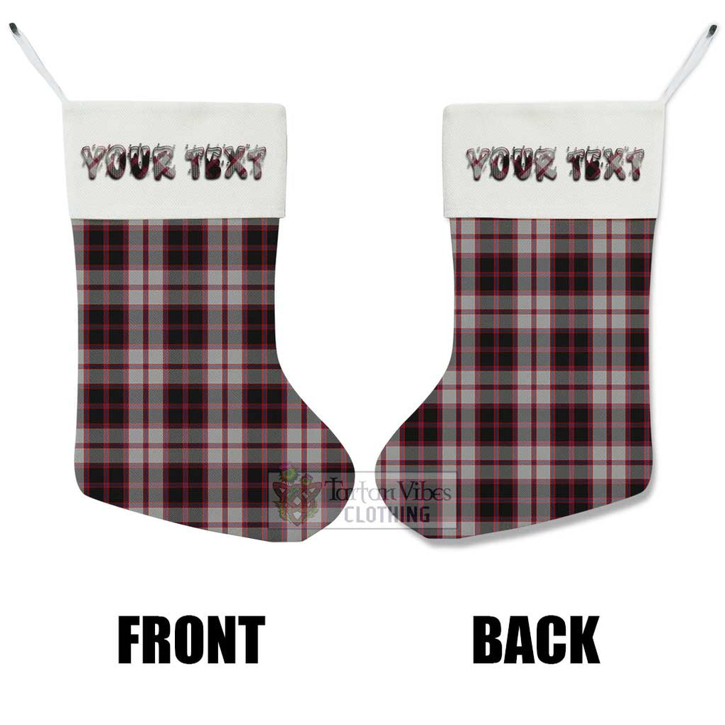 Tartan Vibes Clothing MacPherson (McPherson) Tartan Christmas Stocking with Personalized Text