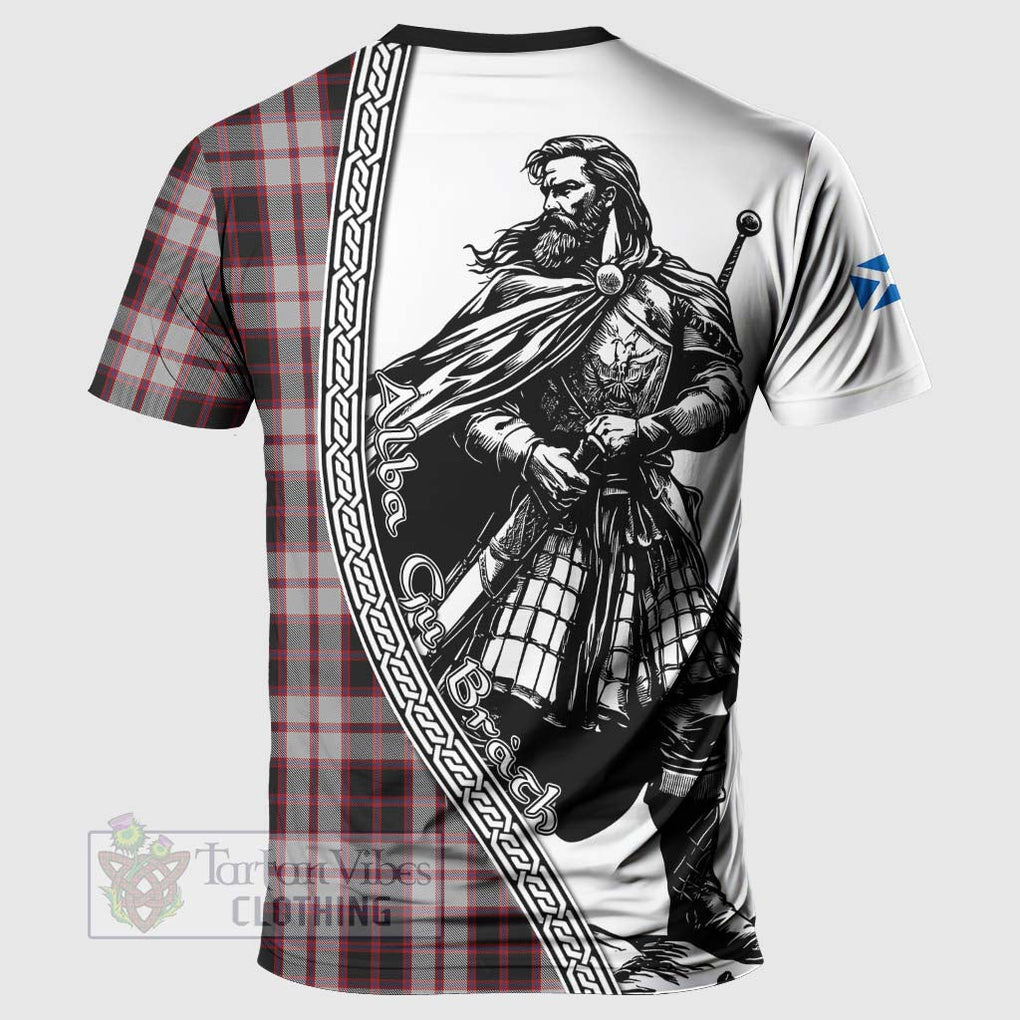 Tartan Vibes Clothing MacPherson (McPherson) Tartan Clan Crest T-Shirt with Highlander Warrior Celtic Style