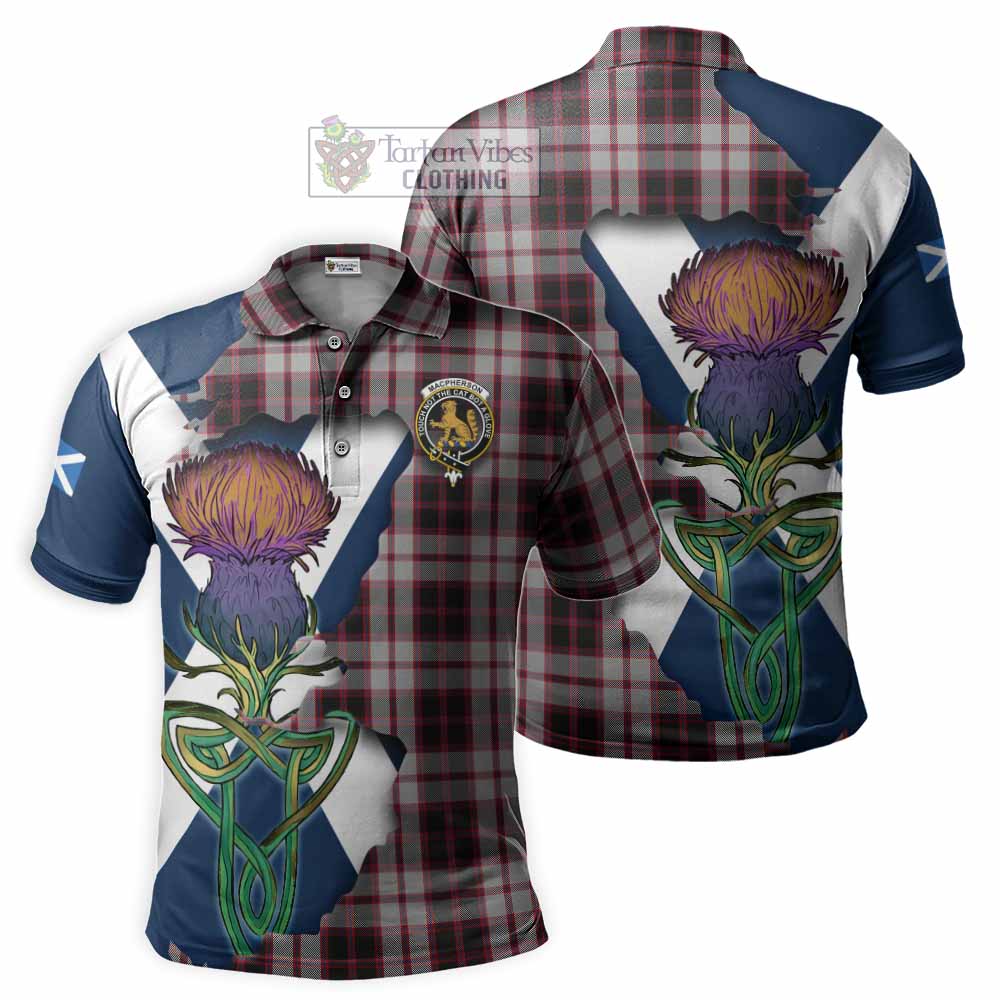 MacPherson (McPherson) Tartan Family Crest Polo Shirt Scottish Thistle Celtic Inspired - Tartan Vibes Clothing