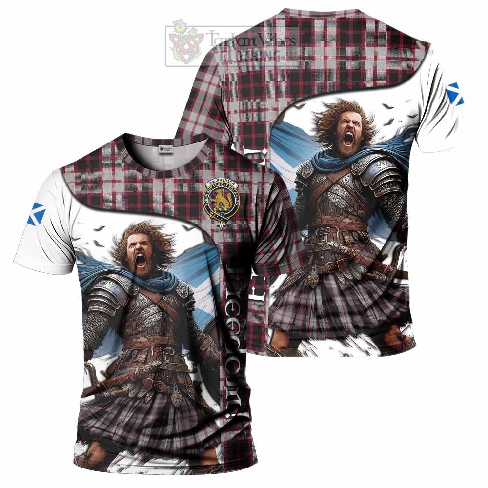 MacPherson (McPherson) Crest Tartan T-Shirt Inspired by the Freedom of Scottish Warrior