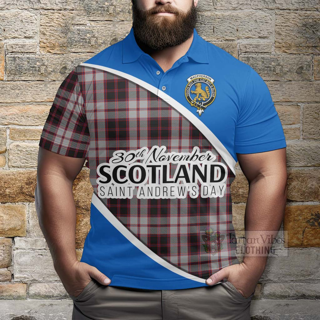 Tartan Vibes Clothing MacPherson (McPherson) Family Crest Tartan Polo Shirt Celebrate Saint Andrew's Day in Style