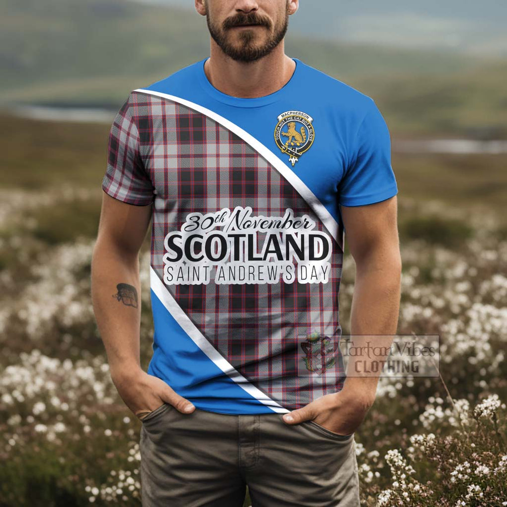 Tartan Vibes Clothing MacPherson (McPherson) Family Crest Tartan T-Shirt Celebrate Saint Andrew's Day in Style