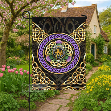 MacPherson (McPherson) Clan Crest Garden Flag Celtic Scottish Thistle - Tartan Vibes Clothing