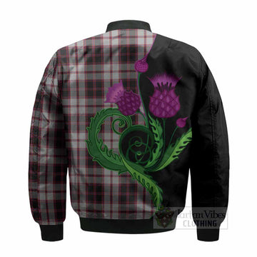 MacPherson (McPherson) Tartan Bomber Jacket Traditional Scottish Thistle - Tartan Vibes Clothing