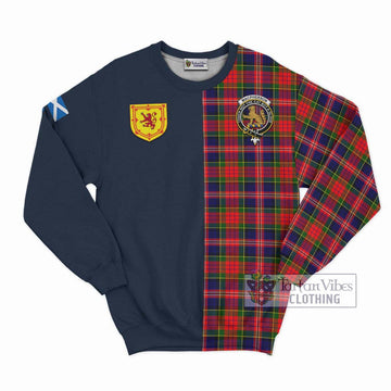 MacPherson Modern Tartan Sweatshirt Alba with Scottish Lion Royal Arm Half Style