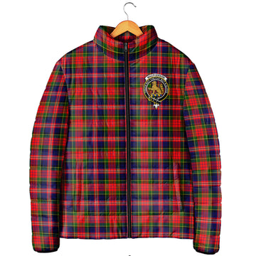 MacPherson Modern Tartan Padded Jacket with Family Crest