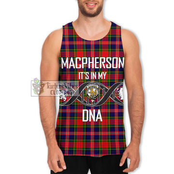 MacPherson Modern Tartan Men's Tank Top with Family Crest DNA In Me Style