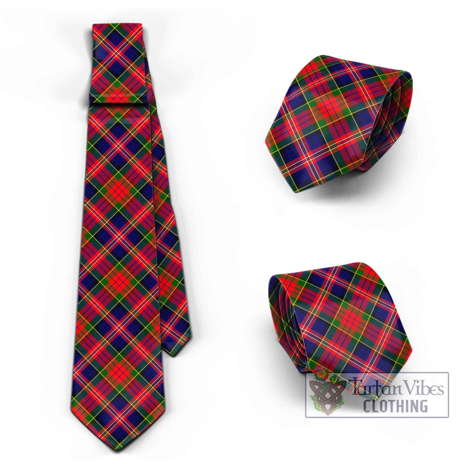 Tartan Vibes Clothing MacPherson Modern Tartan Classic Necktie Cross Style