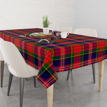 MacPherson Modern Tartan Tablecloth with Family Crest