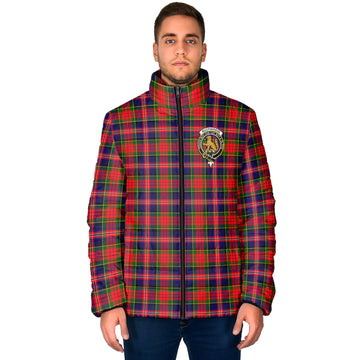 MacPherson Modern Tartan Padded Jacket with Family Crest