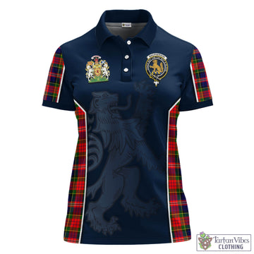 MacPherson Modern Tartan Women's Polo Shirt with Family Crest and Lion Rampant Vibes Sport Style