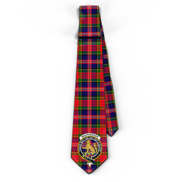 MacPherson Modern Tartan Classic Necktie with Family Crest