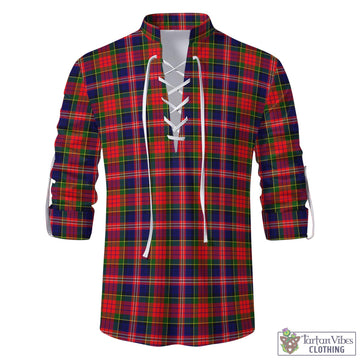 MacPherson Modern Tartan Men's Scottish Traditional Jacobite Ghillie Kilt Shirt