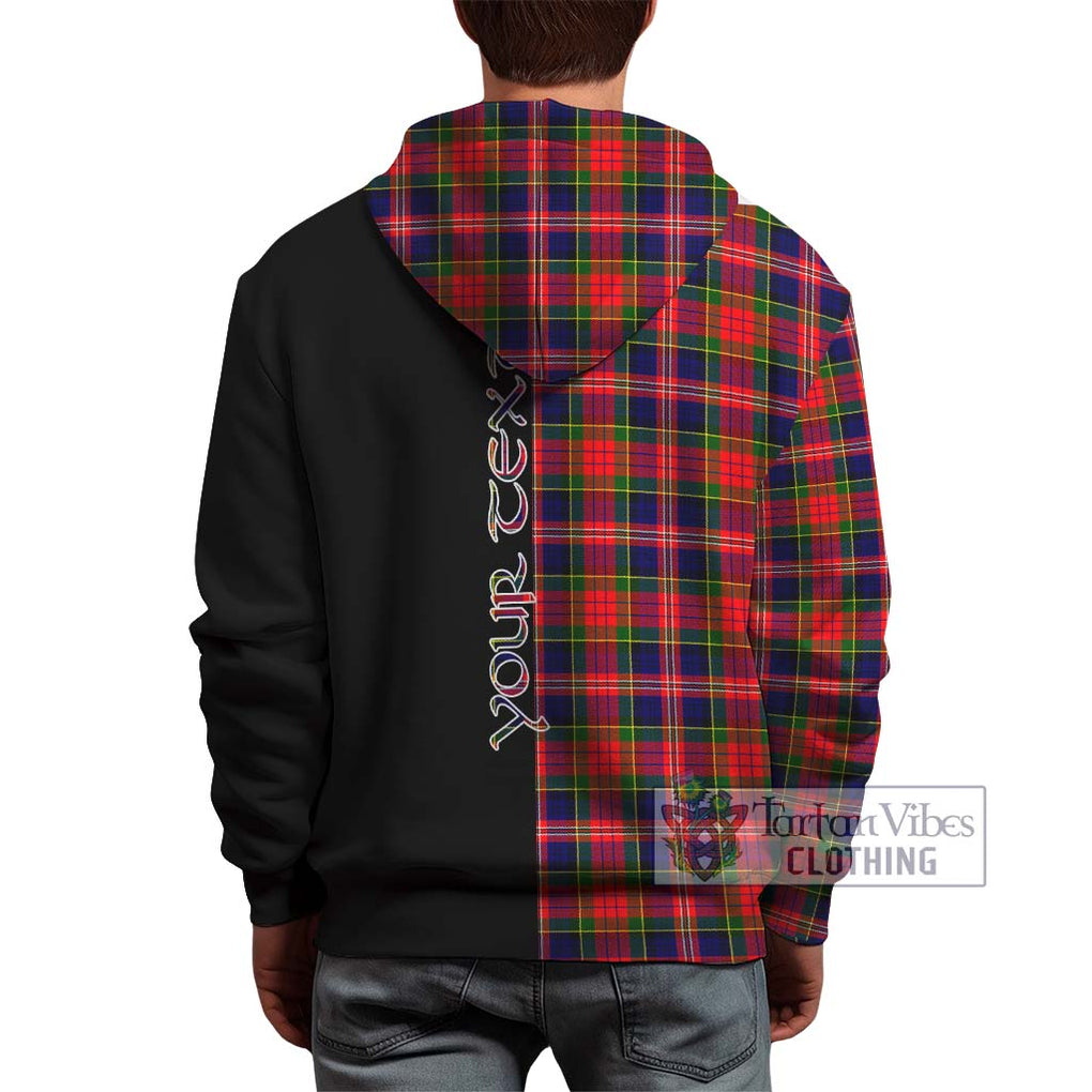 MacPherson Modern Tartan Hoodie with Family Crest and Half Of Me Style - Tartanvibesclothing Shop