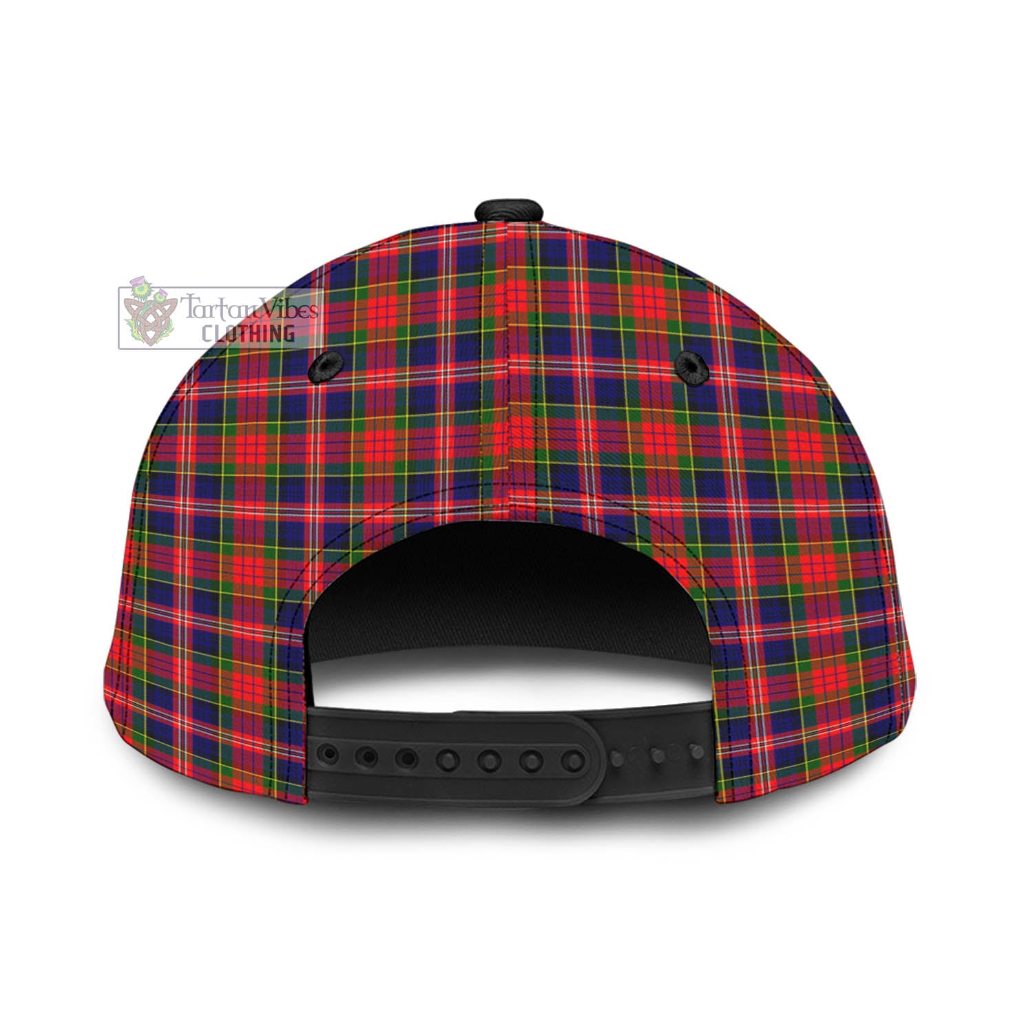 Tartan Vibes Clothing MacPherson Modern Tartan Classic Cap with Family Crest In Me Style