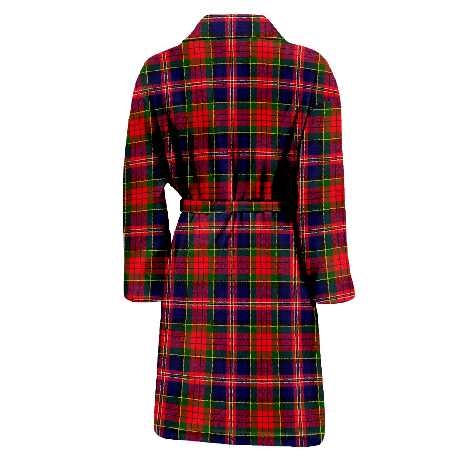 MacPherson Modern Tartan Bathrobe with Family Crest - Tartan Vibes Clothing