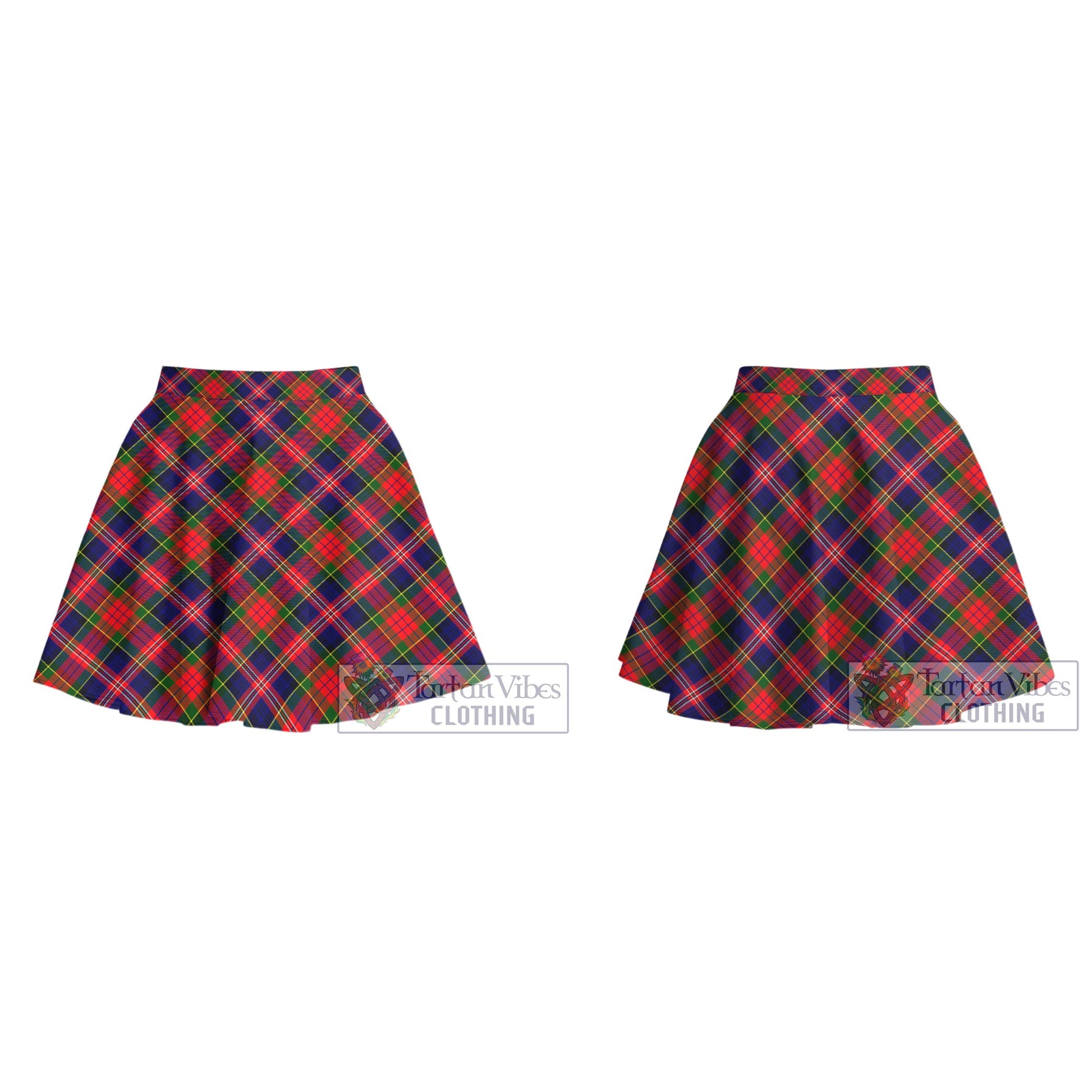 Tartan Vibes Clothing MacPherson Modern Tartan Women's Plated Mini Skirt