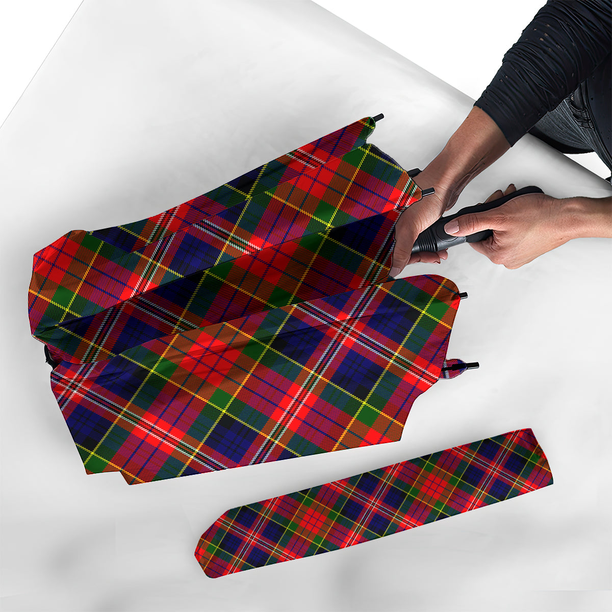 MacPherson Modern Tartan Umbrella - Tartanvibesclothing