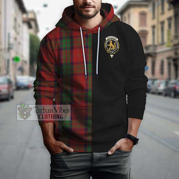 MacPherson of Cluny Tartan Hoodie with Family Crest and Half Of Me Style