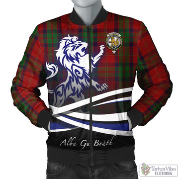 MacPherson of Cluny Tartan Bomber Jacket with Alba Gu Brath Regal Lion Emblem