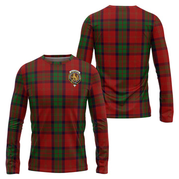 MacPherson of Cluny Tartan Long Sleeve T-Shirt with Family Crest