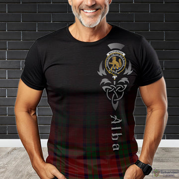 MacPherson of Cluny Tartan T-Shirt Featuring Alba Gu Brath Family Crest Celtic Inspired