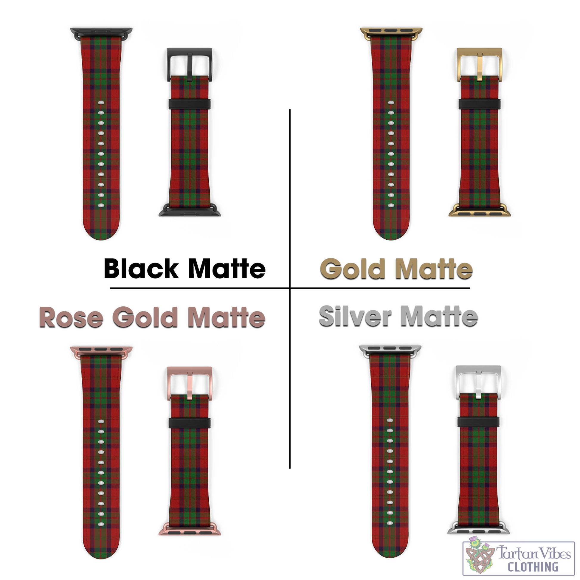 Tartan Vibes Clothing MacPherson of Cluny Tartan Watch Band