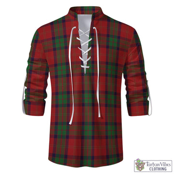 MacPherson of Cluny Tartan Men's Scottish Traditional Jacobite Ghillie Kilt Shirt