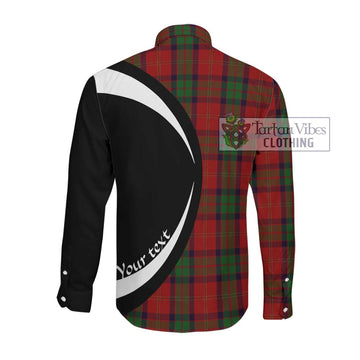 MacPherson of Cluny Tartan Long Sleeve Button Up with Family Crest Circle Style