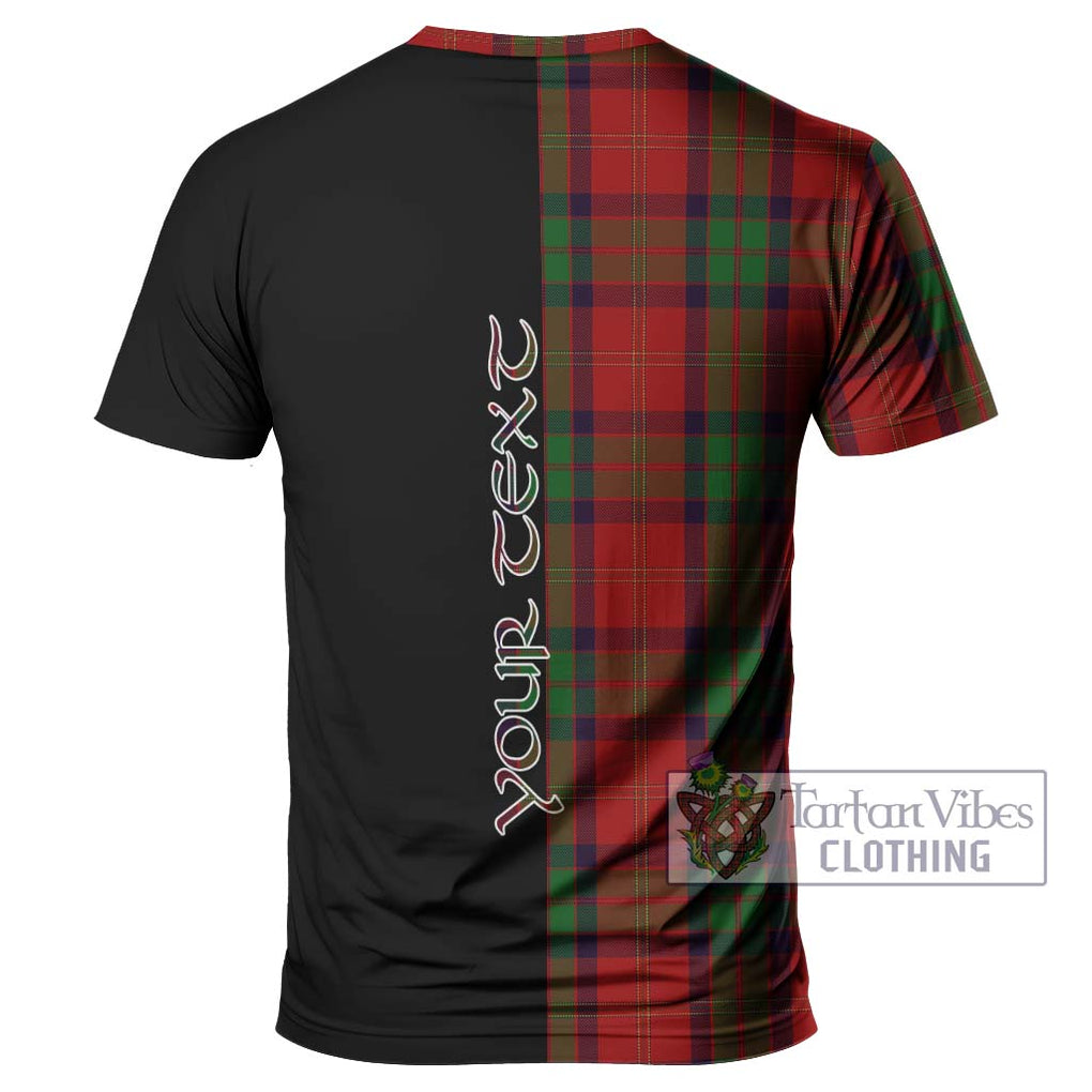 MacPherson of Cluny Tartan T-Shirt with Family Crest and Half Of Me Style - Tartanvibesclothing Shop