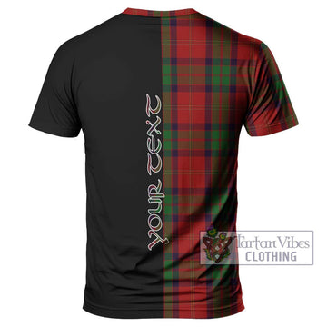 MacPherson of Cluny Tartan T-Shirt with Family Crest and Half Of Me Style