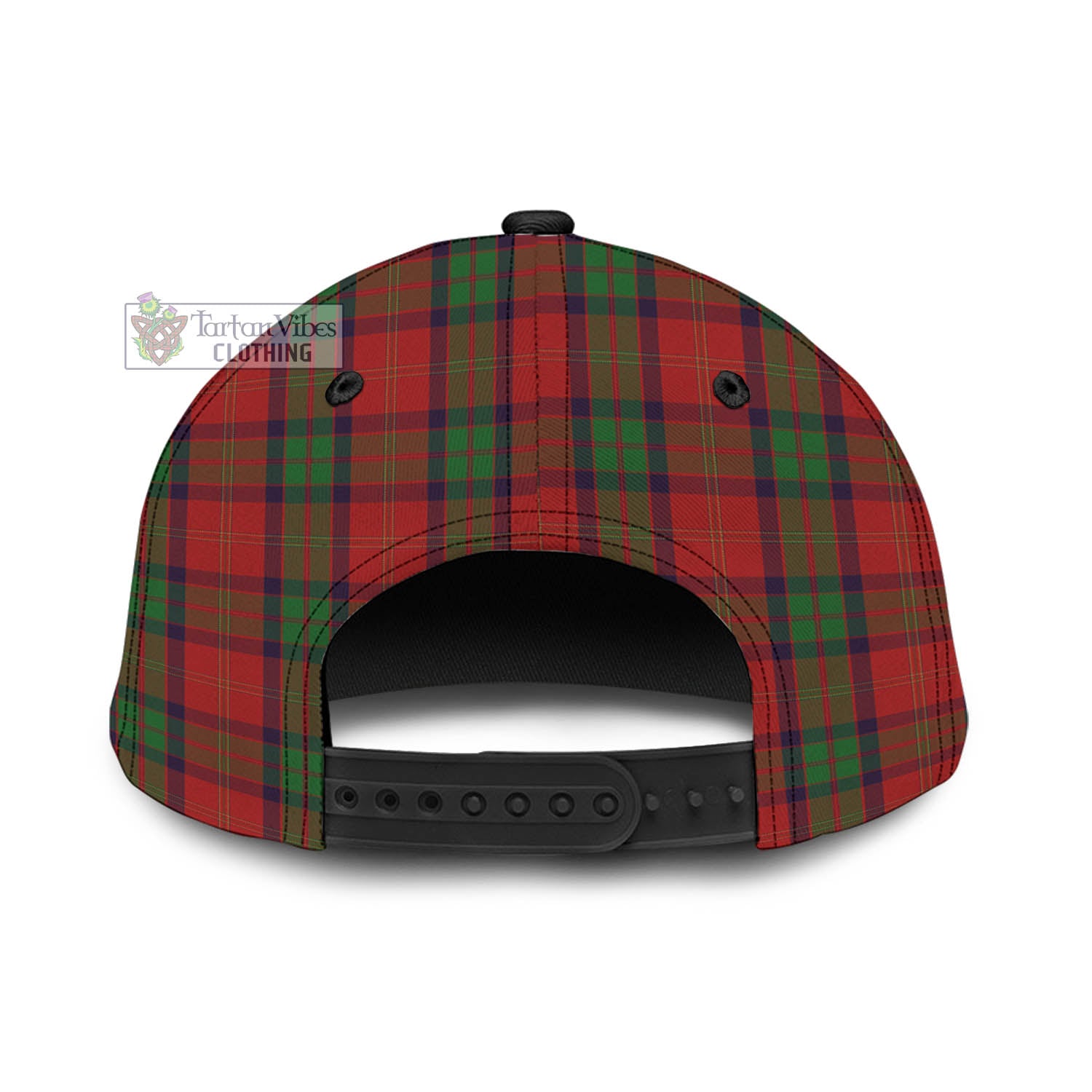 Tartan Vibes Clothing MacPherson of Cluny Tartan Classic Cap with Family Crest In Me Style