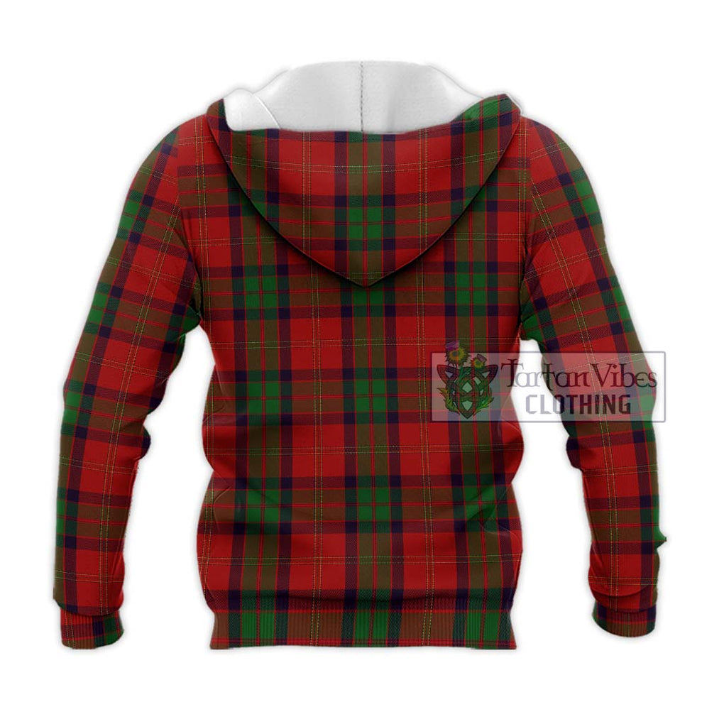 MacPherson of Cluny Tartan Knitted Hoodie with Family Crest DNA In Me Style - Tartanvibesclothing Shop