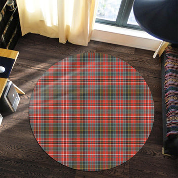 MacPherson Weathered Tartan Round Rug