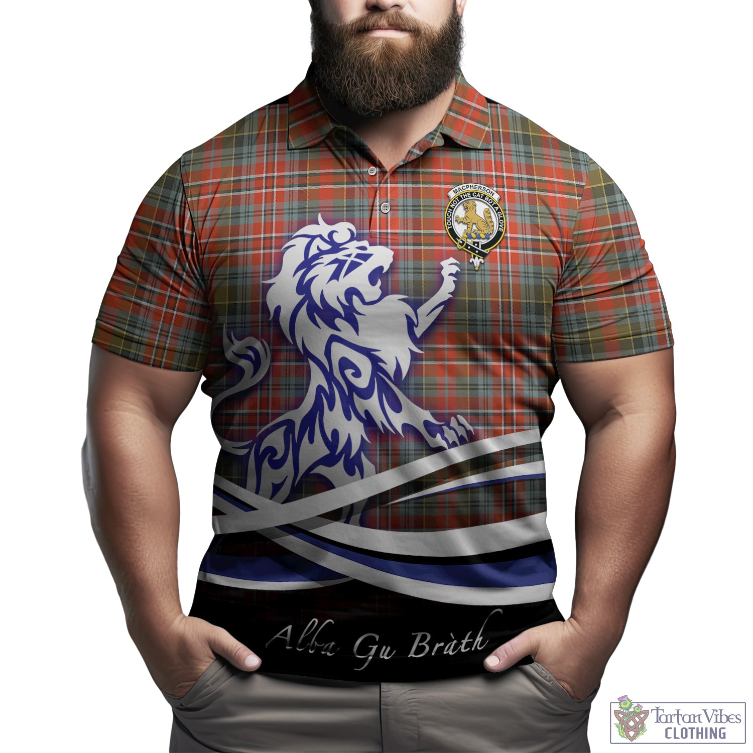 macpherson-weathered-tartan-polo-shirt-with-alba-gu-brath-regal-lion-emblem